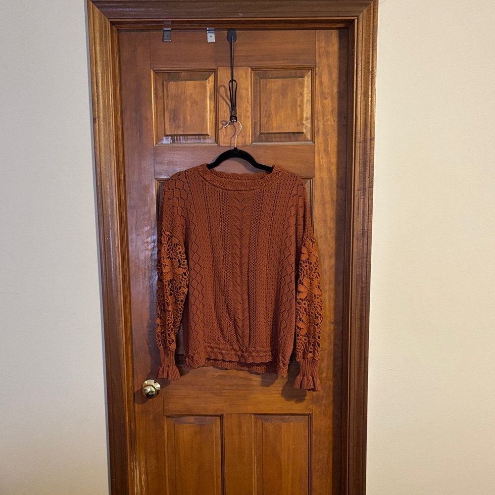 Source Unknown Rust Sweater - Crew Neck